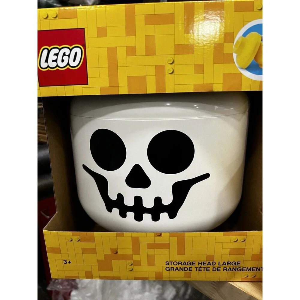 LEGO Storage Head Large Skeleton Skull Container Halloween #4032 New